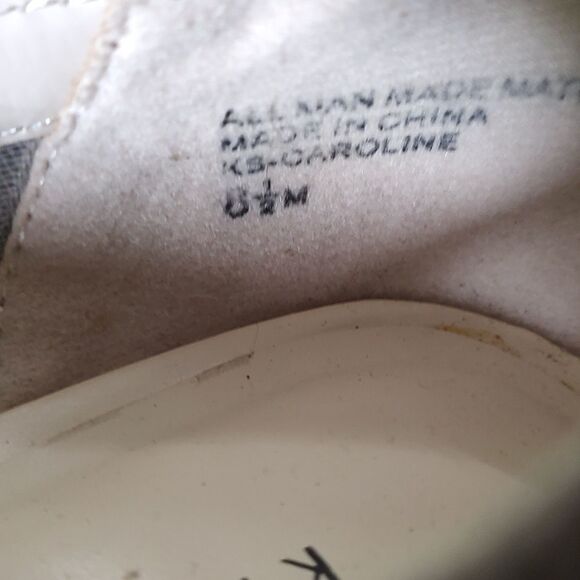 Karen Scott Caroline mesh side tan summer night out wedge Sz 8.5 - Picture 7 of 8